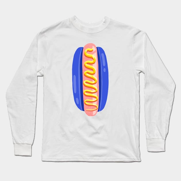 Space Hotdog Long Sleeve T-Shirt by Taranormal